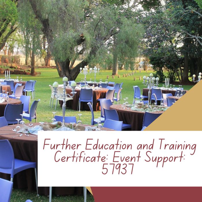Further Education and Training Certificate: Event Support: 57937
