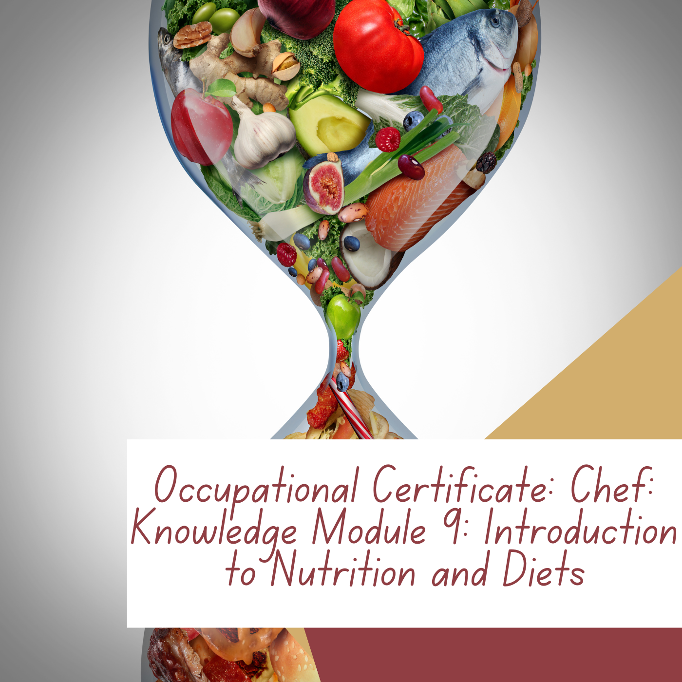 Occupational Certificate: Chef: Knowledge Module 9: Introduction to Nutrition and Diets